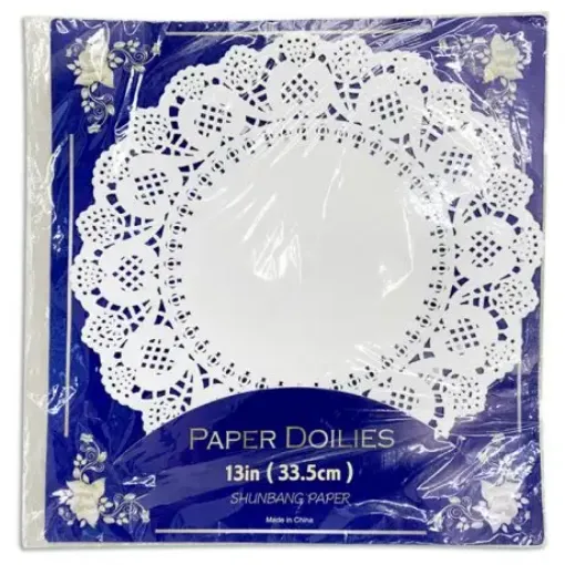 Imagen de Rodales de papel forma circular de 29cms. blancos  *20 unidades
