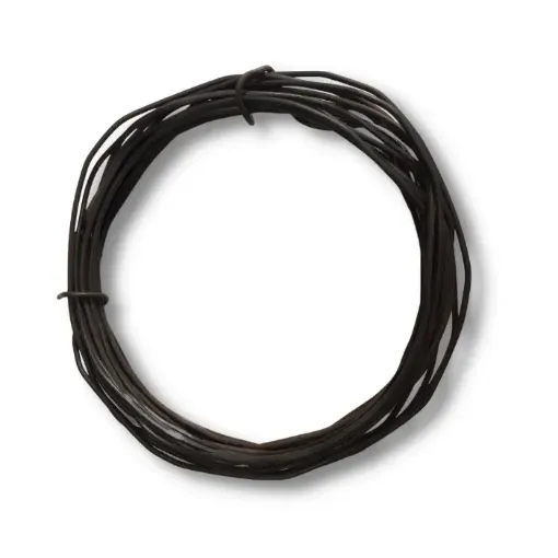 Imagen de Alambre negro recocido para manualidades No.16 en rollo de 1 kg=61mts