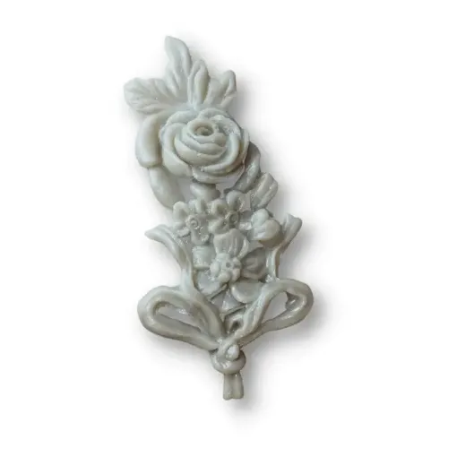 Imagen de Aplique de resina nro.05 ramo de rosa con flores de 11*5cms.
