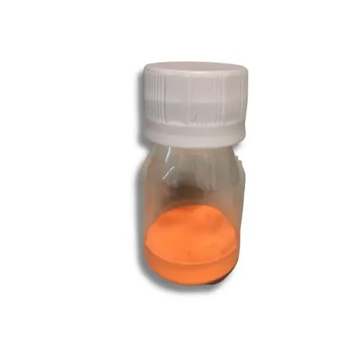Imagen de Pigmento fosforescente en polvo para resina liquida o barniz al agua BRILLA EN LA OSCURIDAD *10 grs. color naranja 