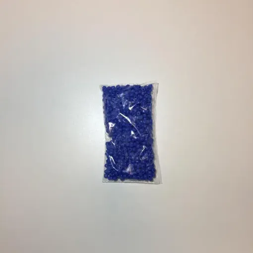 Imagen de Mostacillas grandes cuentas mostacillon 4x2.5mms en paquete de 50grs color Azul oscuro opaco