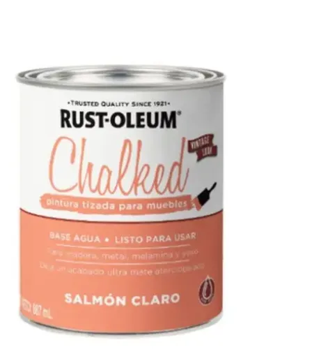 Imagen de Pintura RUST OLEUM Chalk Paint tizada brochable ultra mate vintage *0,887 lts. salmon claro