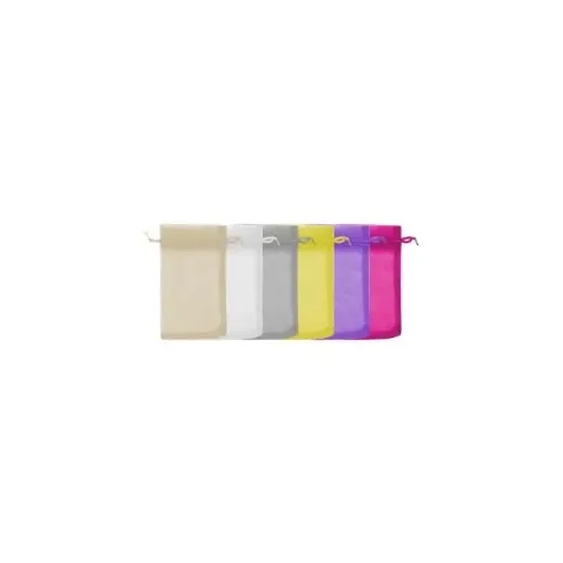 Imagen de Bolsa de organza de colores nro.5 de 15x20cms por unidad color Blanco