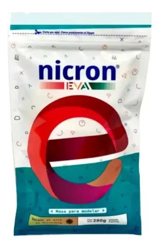 Imagen de Porcelana fria con textura Goma EVA blanca "Nicron" en paquete de 280grs