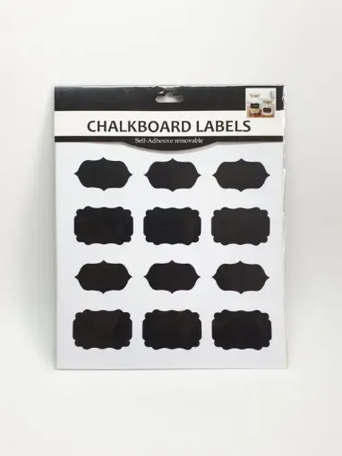 Imagen de Stickers etiquetas pizarra adhesivas de 4*6cms. *12 unidades