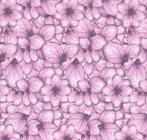 Imagen de Tela para Patchwork 100% algodon de 100*150cms. cod.48813/02 hojas color lila