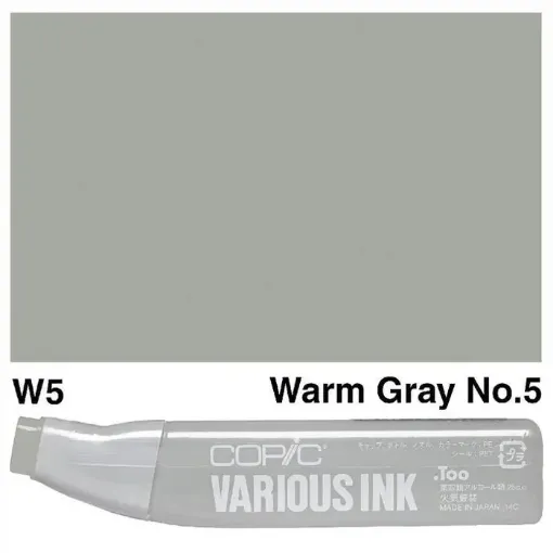 Imagen de Tinta recarga para Marcadores COPIC Various Ink x25ml color W5 Warm Grey nro.5