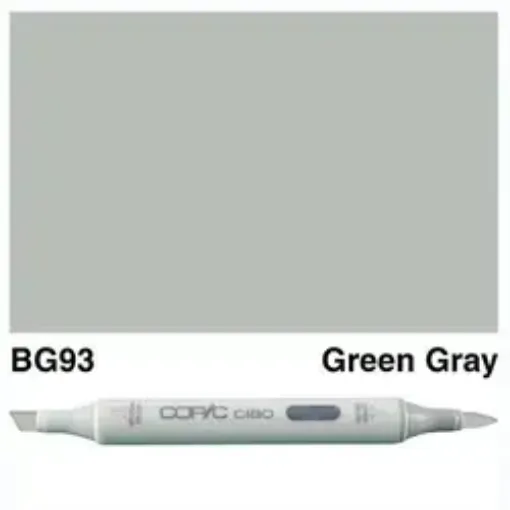 Imagen de Marcador profesional COPIC CIAO alcohol doble punta color BG93 Green Gray