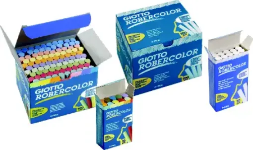Imagen de Tiza en barra "GIOTTO" ROBERCOLOR de colores caja x100 unidades
