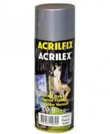 Imagen de Barniz fijador en aerosol "ACRILEX" x300ml Acrilfix con terminacion semi brillo