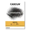 Imagen de Block de cartulina Bristol para dibujo "CANSON" GRADUATE sin acido de 180g A4 medida 21x29.7cms x20 hojas
