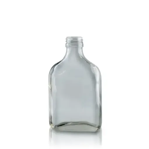 Imagen de Botella de vidrio petaca de 8x14.5cms con tapon de corcho conico sintetico 