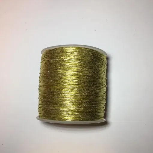 Imagen de Hilo metalizado fino Golden Thread carretel de 220mts color Oro dorado