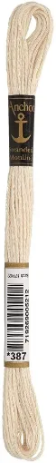 Imagen de Hilo de bordar 100% algodon Mouline ANCHOR 8mts. color 0387 beige