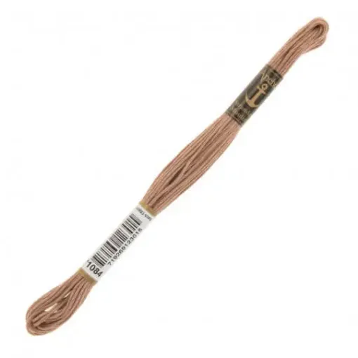 Imagen de Hilo de bordar 100% algodon Mouline ANCHOR 8mts. color 1084 marron