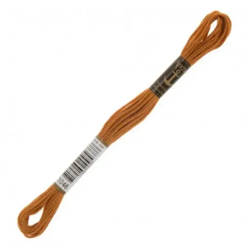 Imagen de Hilo de bordar 100% algodon Mouline ANCHOR 8mts. color 1046 marron