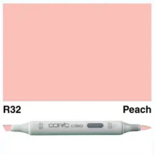 Imagen de Marcador profesional COPIC CIAO alcohol doble punta color R32 Peach