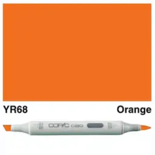 Imagen de Marcador profesional COPIC CIAO alcohol doble punta color YR68 Orange