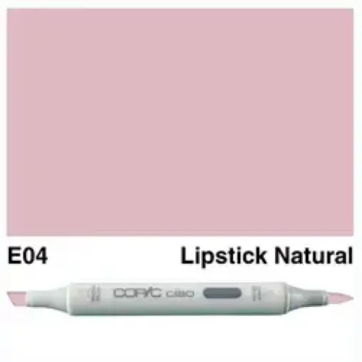 Imagen de Marcador profesional COPIC CIAO alcohol doble punta color E04 Lipstick Natural