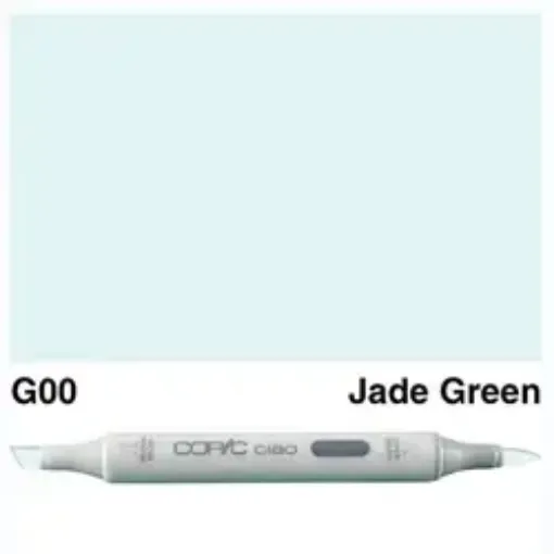 Imagen de Marcador profesional COPIC CIAO alcohol doble punta color G00 Jade Green