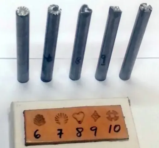 Imagen de Repujador de golpe de acero para cuero o metales modelos 6 al 10   - Nro.10