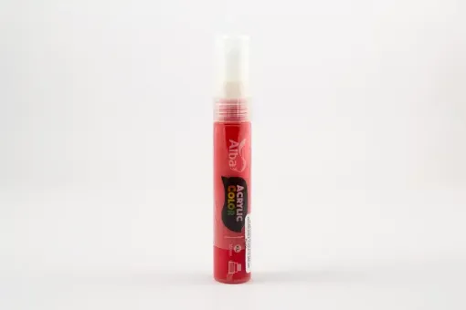 Imagen de Marcador ALBA de pintura acrilica al agua recargable punta de 10mm XL 486 Rojo