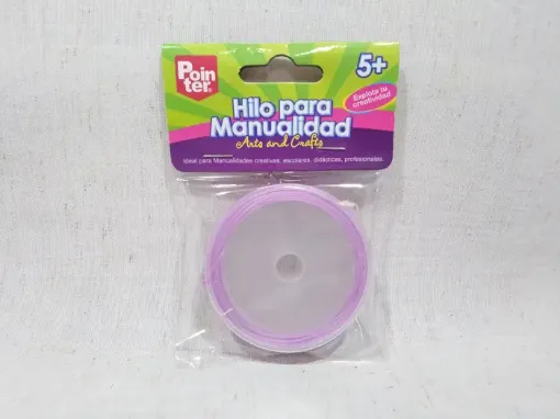 Imagen de Hilo para manualidades cordon metalizado POINTER en rollo color lila