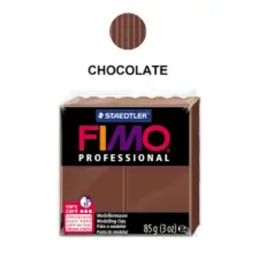 Imagen de Arcilla polimerica pasta de modelar FIMO Profesional 8004 *85grs. color Chocolate 77