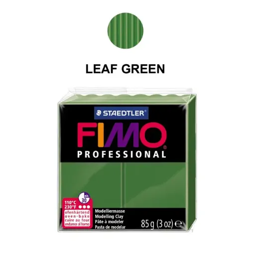 Imagen de Arcilla polimerica pasta de modelar FIMO Profesional 8004 *85grs. color Verde hoja 57
