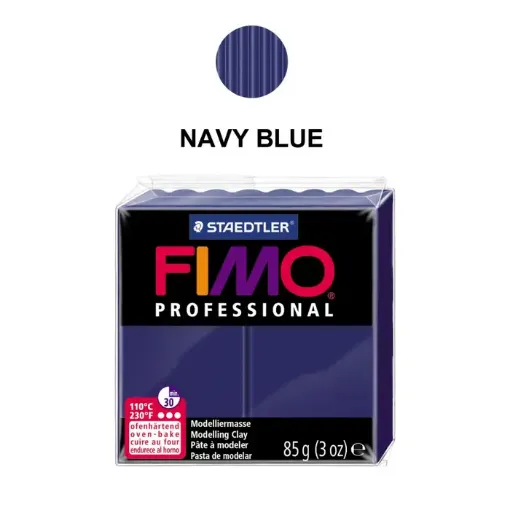 Imagen de Arcilla polimerica pasta de modelar FIMO Profesional 8004 *85grs. color Azul marino 34