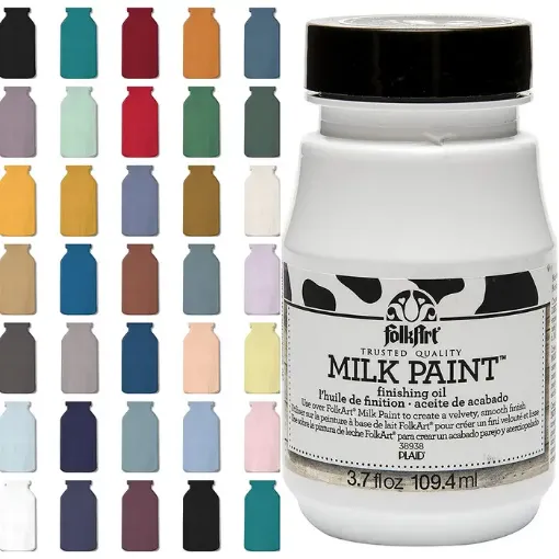 Imagen de Milk Paint FOLK ART *3.7oz 109.4ml Finishing Oil Aceite de acabado para pintura Leche