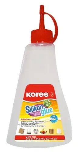 Imagen de Silicona liquida transparente "KORES" frasco de 250ml