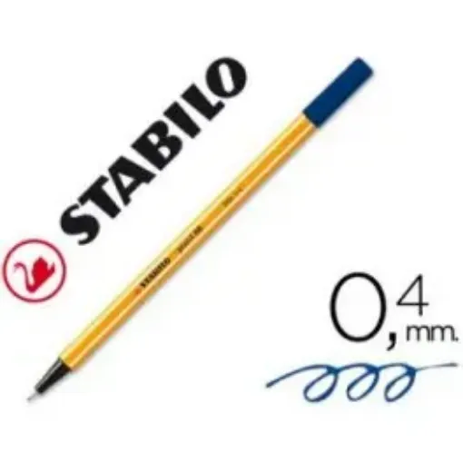 Imagen de Marcadores STABILO POINT 88 fibra fineliner 0.4mms. color nro.41 azul