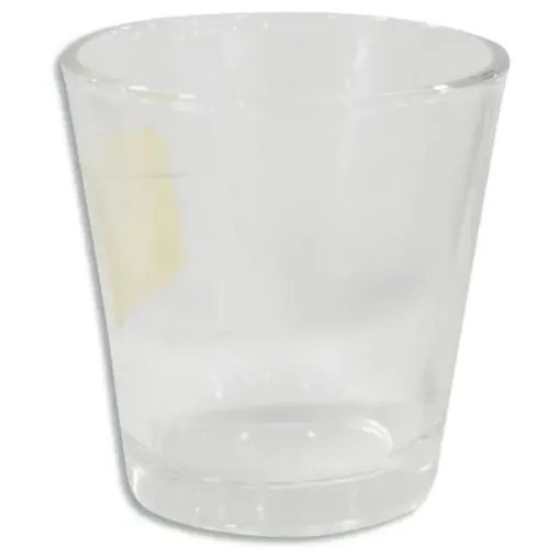 Imagen de Portavela de vidrio tipo vaso chico de 6.5*6.5cms. FX0863