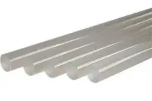 Imagen de Silicona en barra transparente "UNISIL" gruesa cartucho de 30cms de largo por kg=35 unidades