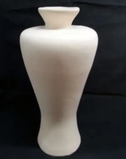 Imagen de Florero de ceramica de molde alto delgado abajo 22x43cms No.100