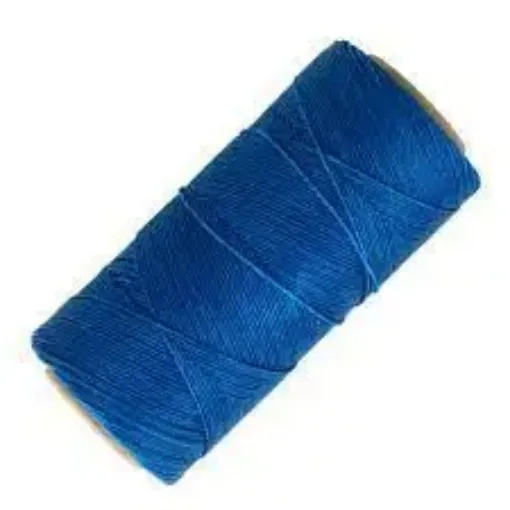 Imagen de Hilo polyester cordon encerado fino LINHASITA *100grs.=150mts. color azul 692