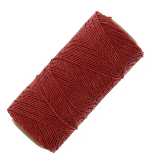 Imagen de Hilo polyester cordon encerado fino LINHASITA *100grs.=150mts. color rojo cadmio 677