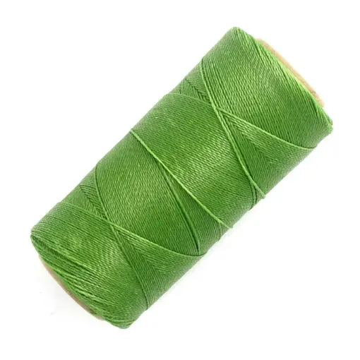 Imagen de Hilo polyester cordon encerado fino LINHASITA *100grs.=150mts. color verde pasto 352