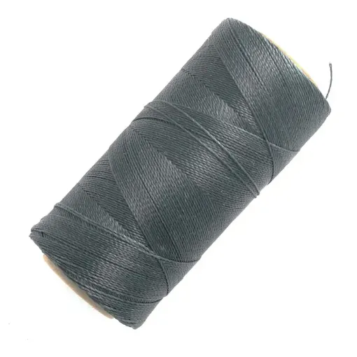 Imagen de Hilo polyester cordon encerado fino LINHASITA *100grs.=150mts. color gris oscuro 209