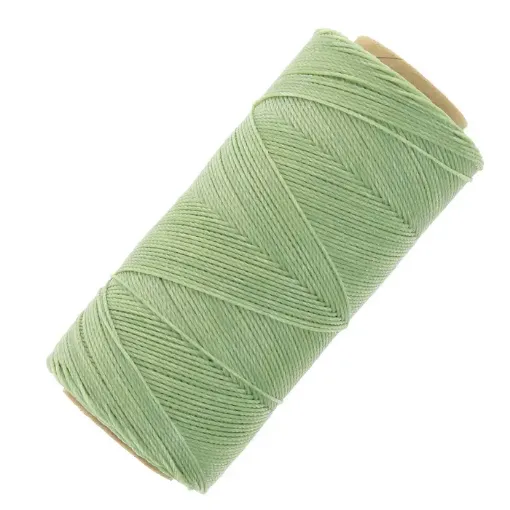 Imagen de Hilo polyester cordon encerado fino LINHASITA *100grs.=150mts. color verde liquen 397