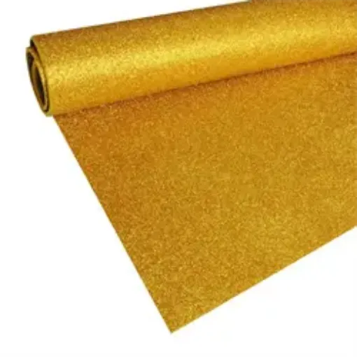 Imagen de Goma eva de 2mms. "TEORIA" de 40*60cms. Con brillantina glitter color Oro dorado 014
