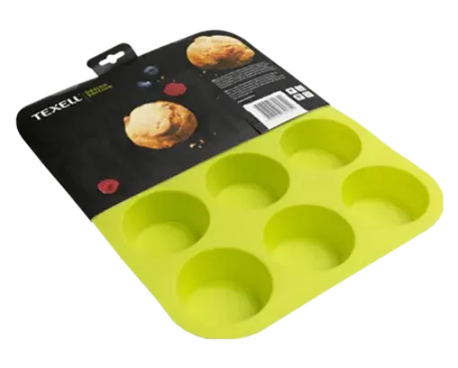 Imagen de Molde para muffin "MYS" x9 unidades lisos 25x25x3.5cms.