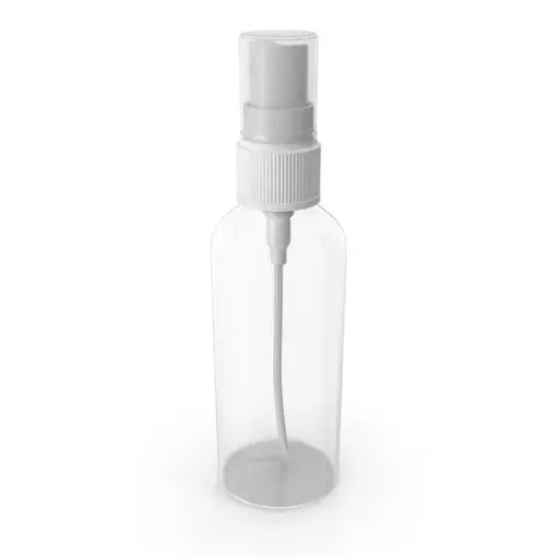 Imagen de Frasco botella rociador chico transparente de 4x12.5cms. 