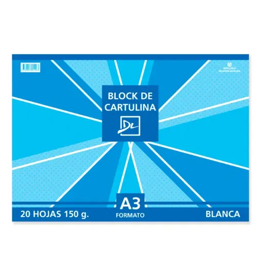 Imagen de Block de cartulina blanca "DL" A3 150grs con 20 hojas
