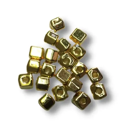 Imagen de Separador metalico cubo de 5mms. x20 unidades color oro