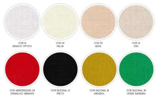 La Casa del Artesano-Tela Aida para bordar 100% algodon Etamine ESTILOTEX  de 140cms. rollo de 10mts. - varios colores