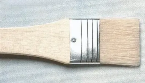 Imagen de Pincel pinceleta recta de cerda blanca con mango natural"AD" Serie 713 - varias medidas