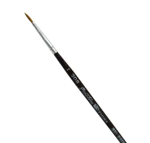 Imagen de Pincel pelo de marta punta redonda para oleo y acrilico "TIGRE" Serie 308 - varias medidas