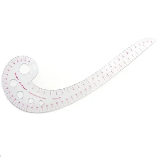 Imagen de Regla de acrilico flexible multifuncional para realizar patrones en costura nro.3231 Shaped Curve Ruler 30x11.5cms.